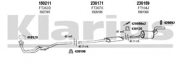 KLARIUS 330290E Система випуску ОГ