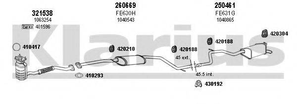 KLARIUS 361257E Система випуску ОГ