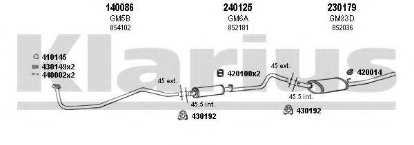 KLARIUS 390446E Система випуску ОГ