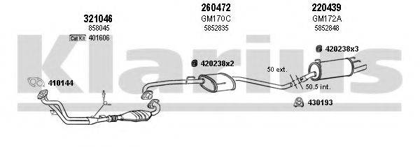 KLARIUS 390662E Система випуску ОГ