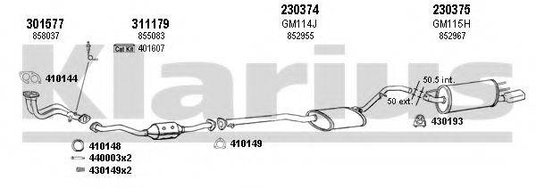 KLARIUS 391134E Система випуску ОГ