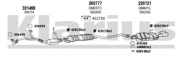 KLARIUS 391177E Система випуску ОГ