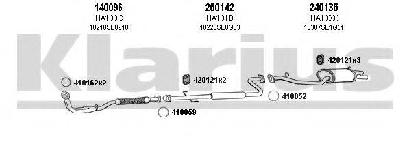 KLARIUS 420044E Система випуску ОГ