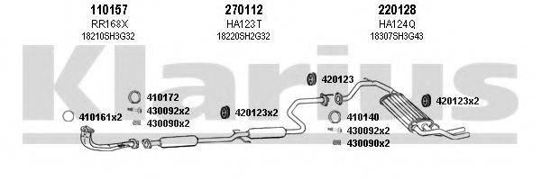 KLARIUS 420052E Система випуску ОГ