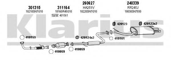 KLARIUS 420148E Система випуску ОГ