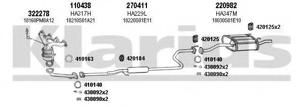 KLARIUS 420198E Система випуску ОГ
