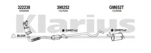 KLARIUS 391754U Система випуску ОГ
