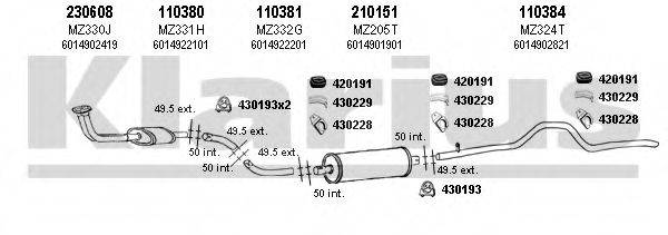 KLARIUS 600292E Система випуску ОГ