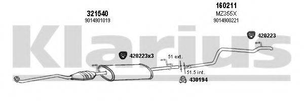 KLARIUS 600403E Система випуску ОГ