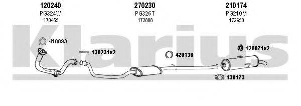 KLARIUS 630179E Система випуску ОГ