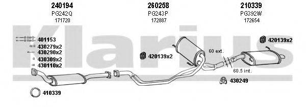 KLARIUS 630280E Система випуску ОГ