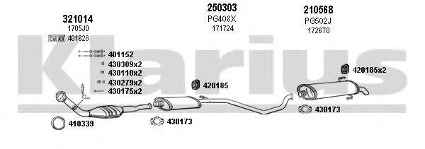 KLARIUS 630310E Система випуску ОГ
