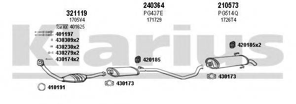 KLARIUS 630466E Система випуску ОГ