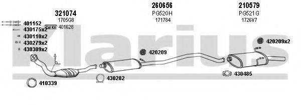 KLARIUS 630492E Система випуску ОГ