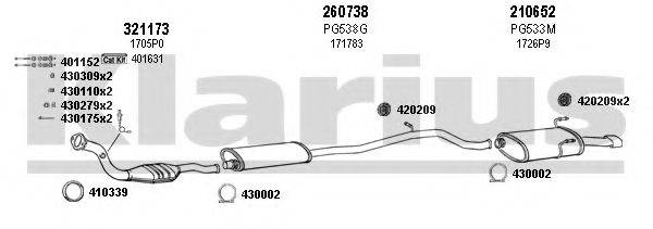 KLARIUS 630508E Система випуску ОГ
