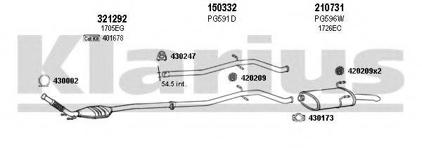 KLARIUS 630587E Система випуску ОГ