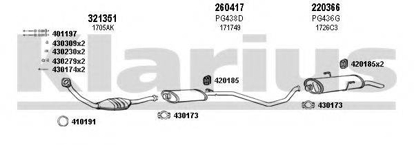 KLARIUS 630596E Система випуску ОГ