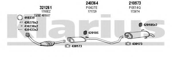 KLARIUS 630633E Система випуску ОГ