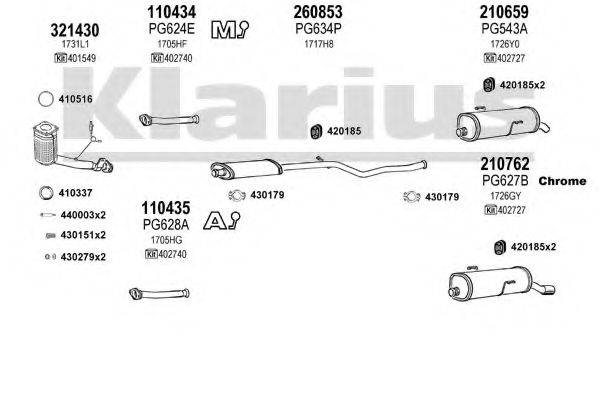 KLARIUS 630693E Система випуску ОГ