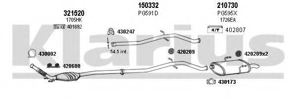KLARIUS 630703E Система випуску ОГ