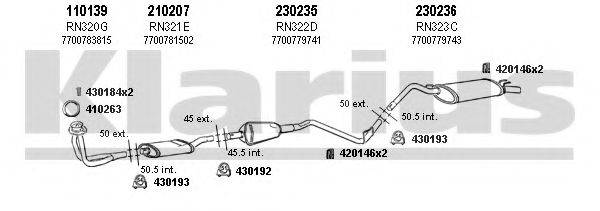 KLARIUS 720107E Система випуску ОГ