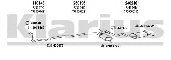 KLARIUS 720136E Система випуску ОГ