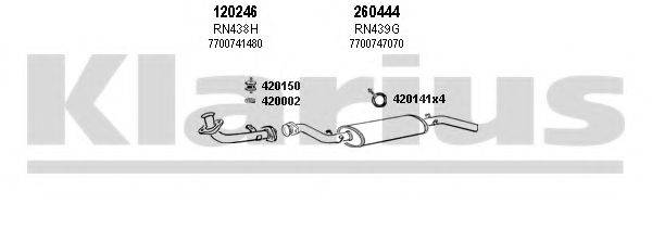 KLARIUS 720238E Система випуску ОГ