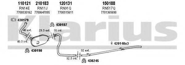 KLARIUS 720244E Система випуску ОГ