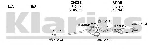 KLARIUS 720284E Система випуску ОГ
