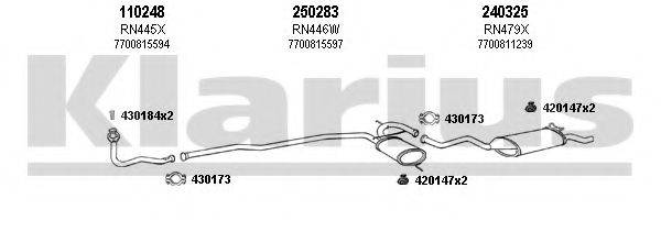 KLARIUS 720431E Система випуску ОГ