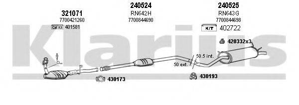 KLARIUS 720665E Система випуску ОГ
