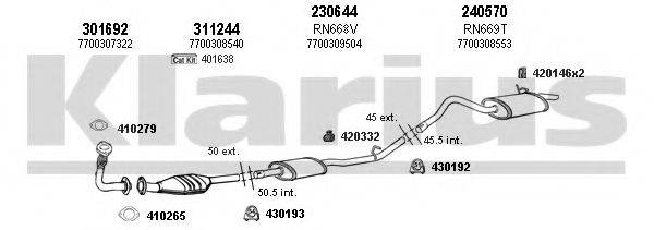 KLARIUS 720706E Система випуску ОГ