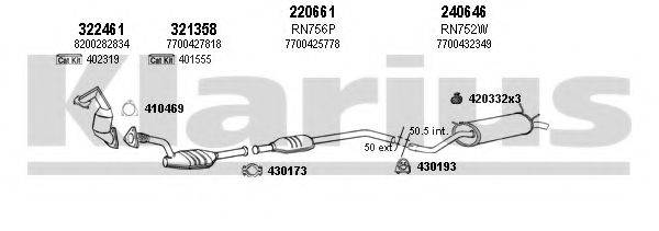 KLARIUS 720821E Система випуску ОГ