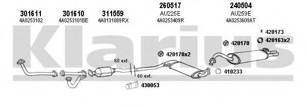 KLARIUS 940477E Система випуску ОГ