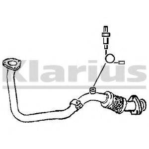 KLARIUS 301366 Труба вихлопного газу