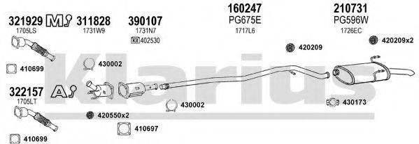 KLARIUS 630755E Система випуску ОГ