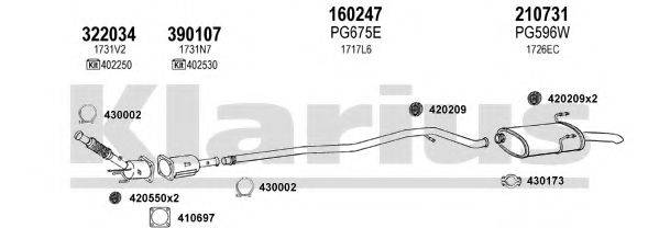 KLARIUS 630757E Система випуску ОГ