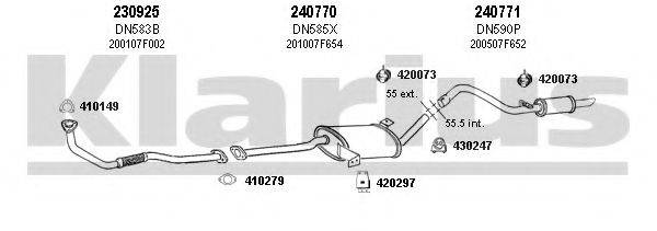 KLARIUS 270475E Система випуску ОГ
