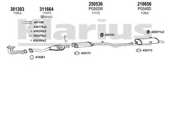 KLARIUS 630830E Система випуску ОГ