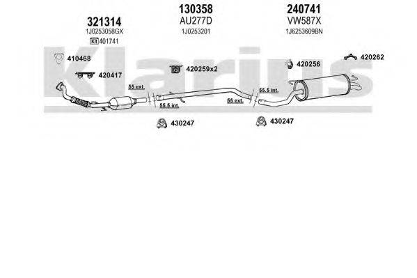 KLARIUS 930987E Система випуску ОГ