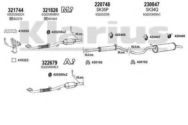 KLARIUS 931006E Система випуску ОГ