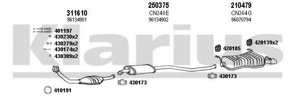KLARIUS 180651E Система випуску ОГ