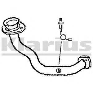 KLARIUS 301336 Труба вихлопного газу