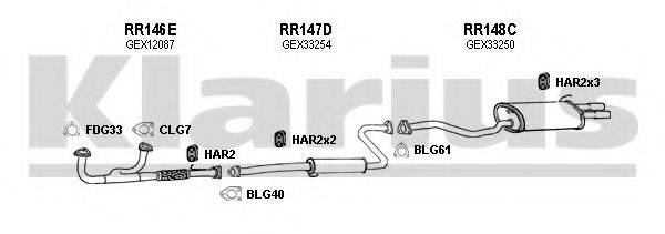 KLARIUS 120097U Система випуску ОГ