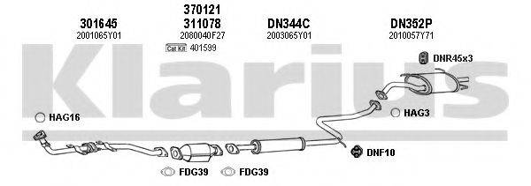 KLARIUS 270253U Система випуску ОГ