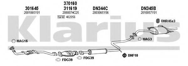 KLARIUS 270340U Система випуску ОГ