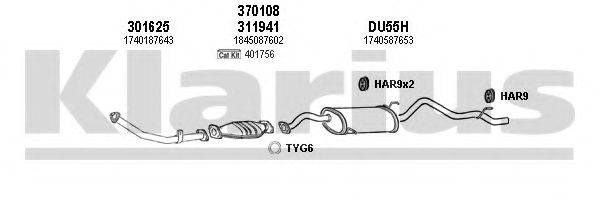 KLARIUS 300040U Система випуску ОГ