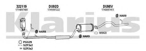 KLARIUS 300081U Система випуску ОГ