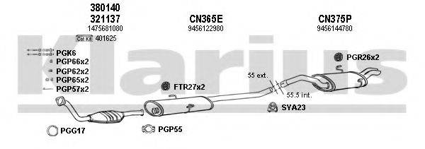 KLARIUS 330378U Система випуску ОГ