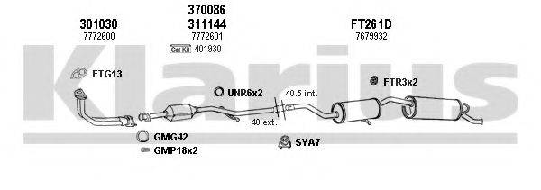 KLARIUS 330449U Система випуску ОГ